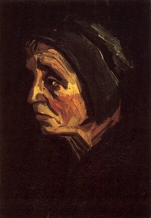 Винсент Виллем Ван Гог Антверпен Нюэнен,Портрет крестьянки в темном чепце 